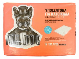 Mr Dog Υποσέντονα Για Κατοικίδια 60x90cm 15Τεμ