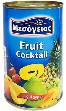 Mesogeios Fruit Cocktail In Light Syrup 410g