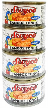 Sevyco Ξανθός Τόνος Σε Σογιέλαιο 4X95g