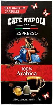Cafe Napoli Arabica 100% Capsules 10Pcs