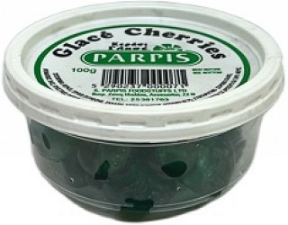 Parpis Glace Cherries Green 100g