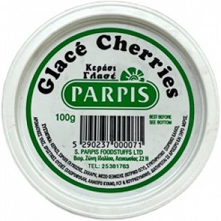 Parpis Glace Cherries Green 100g