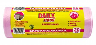 Daily Max Dustbin Bags Pink 45X50 9L 20Pcs