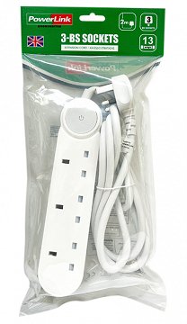 PowerLink Extension 3 Sockets 2 Meters