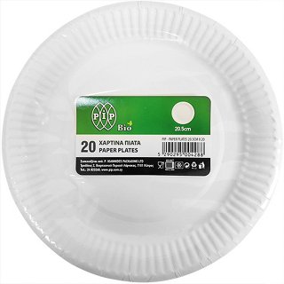 Pip Χάρτινα Πιάτα 20,5cm 20Τεμ