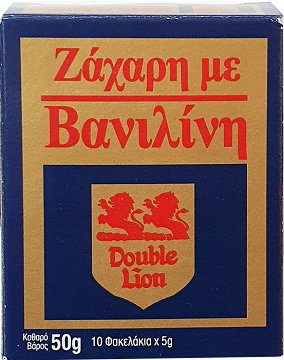 Double Lion Ζάχαρη Με Βανιλίνη 10X5g