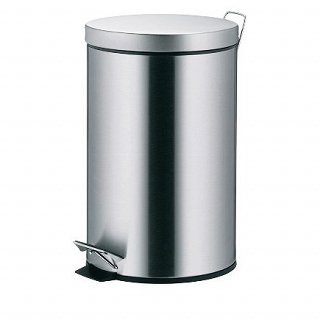 Stainless Steel Pedal Round Bin 12L 1Pc