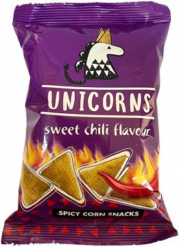 Unicorns Spicy Corn Snack Sweet Chili 40g