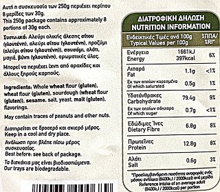 Elenas Whole Wheat Thin Crisprolls 250g