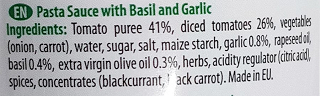 Heinz Italian Sauce With Basil And Garlic 500g -0,30cents