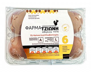 Tzioni Farm Large Eggs 6Pcs