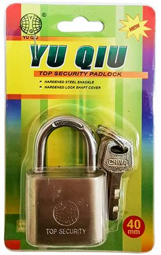 Yu Qiu Κλειδαριά 40mm Με 3 Κλειδιά