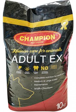 Champion Adult Ex Ξηρή Τροφή Κοτόπουλο 10kg