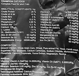 Champion Cat Classic Dry Food Chicken 3kg