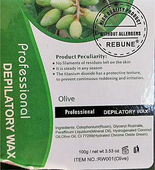 Depilline Professional Depilatory Wax Olive 100g