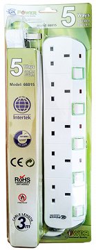 Gk Extension 5 Sockets 3 Meters