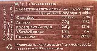 Vasilico Eggs Small Eggs 6Pcs