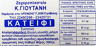 Ζαχαροπλαστείο Κ. Γιουτανή Κατείφι 500g