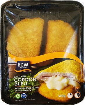 Bgw Κοτόπουλο Πανέ Γεμιστό Με Τυρί & Ζαμπόν 500g