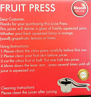 Rizzzoli Fruit Press Αποχυμωτής 1Τεμ