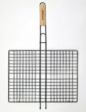 Pyrsos Bbq Grill With Flat Wooden Handle 58x40x30 1Pc
