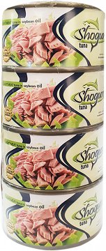 Shogun Tuna Meat In Soyabean Oil 4X95g