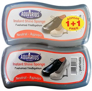 Aquarius Γυαλιστικό Παπουτσιών Άχρωμο 1+1Τεμ