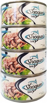 Shogun Ξανθός Τόνος Σε Νερό 4X185g