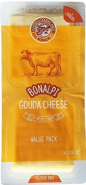 Bonalpi Gouda Cheese 24Slices 2x250g