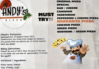Andys Pizza Margarita 1Pc 350g