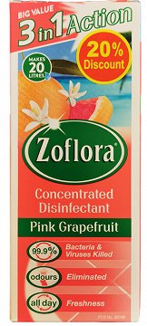 Zoflora Pink Grapefruit Υγρό Απολυμαντικό 500ml -20%