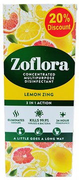 Zoflora Lemon Zing Υγρό Απολυμαντικό 500ml -20%