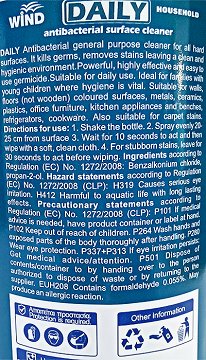 Daily Antibacterial Surface Cleaner Spray 1L