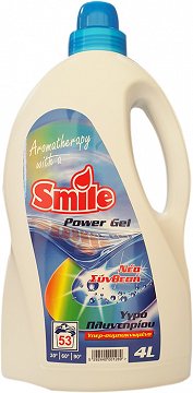 Smile Power Gel Υγρό Πλυντηρίου Ρούχων 53 Πλύσεις 4L