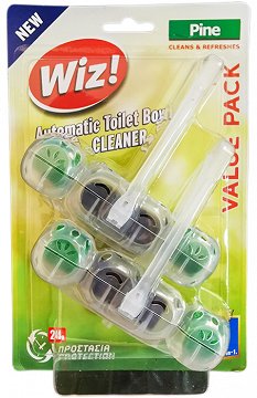 Wiz Toilet Refreshner Pine 2x50g