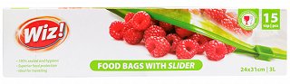 Wiz Food Bags With Slider 24x31cm 3L 15Pcs