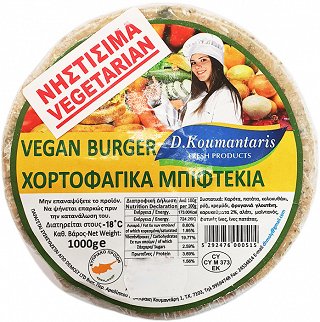 D.Koumantaris Νηστίσιμα Μπιφτέκια 6Τεμ 1kg