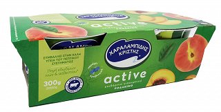 Χαραλαμπίδης Κρίστης Active Ροδάκινο 2x150g