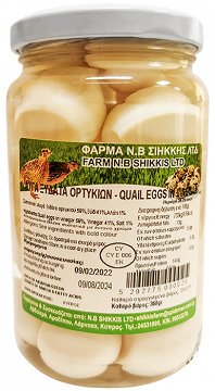 Φάρμα Ν. Β. Σιήκκης Αυγά Ορτυκιών Ξυδάτα 360g