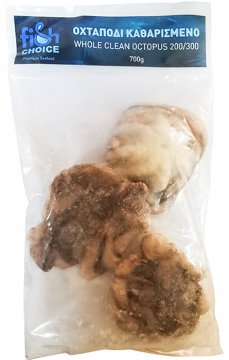 Fish Choice Whole Cleaned Octopus 200/300 700g