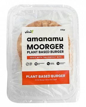 Amanamu Moorger Plant Based Burger 250g