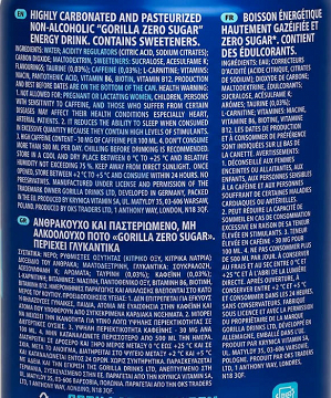 Gorilla Energy Drink Zero Sugar 500ml