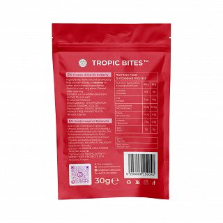 Tropic Bites Freeze Dried Strawberries 30g