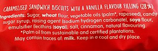 Lotus Biscoff Caramelised Sandwich Biscuits With Vanilla Cream 150g