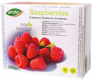 Ardo Frozen Raspberries 300g
