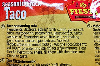 La Fiesta Seasoning Mix Taco Mild 40g