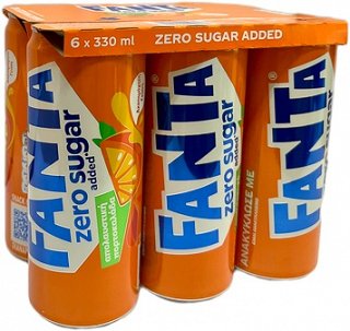 Fanta Zero Sugar Added 6X330ml