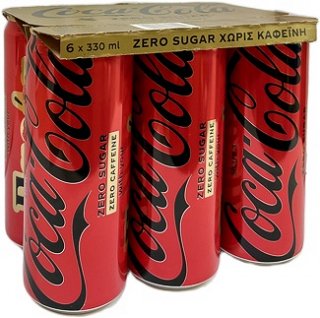 Coca Cola Zero Sugar Zero Caffeine 6X330ml