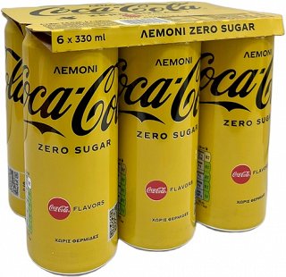 Coca Cola Zero Λεμόνι 6X330ml