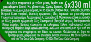 Sprite Zero Mint Lemon Lime 6X330ml